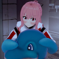 Niki dressed as a Sexy Land dolphin for Halloween Dorm Wars