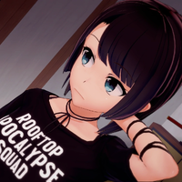 Makoto wearing her RAS T-shirt in Cities in Gifu