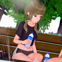 Kirin's jogging outfit seen in Love, Love, Love