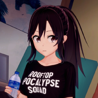 Yumi wearing her RAS T-shirt in Cities in Gifu